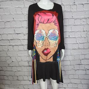 Quum Shop Forever 21 Black Nice Dress, Women's XL